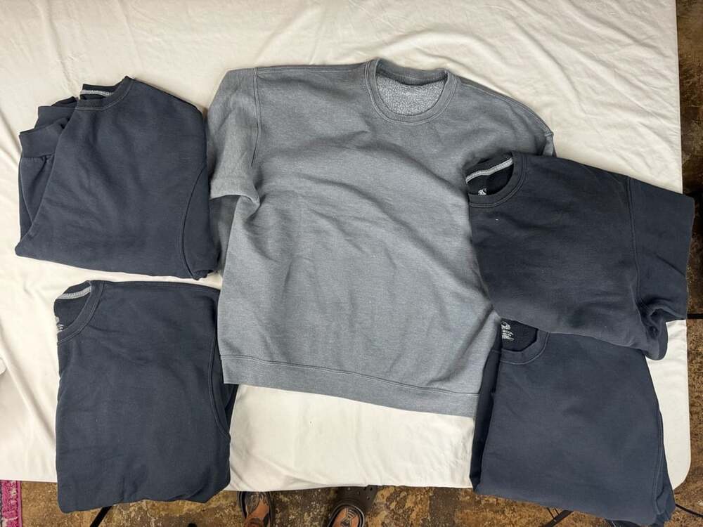 Fruit of the Loom Crewneck Sweatshirt Size 2XL pack of 5
